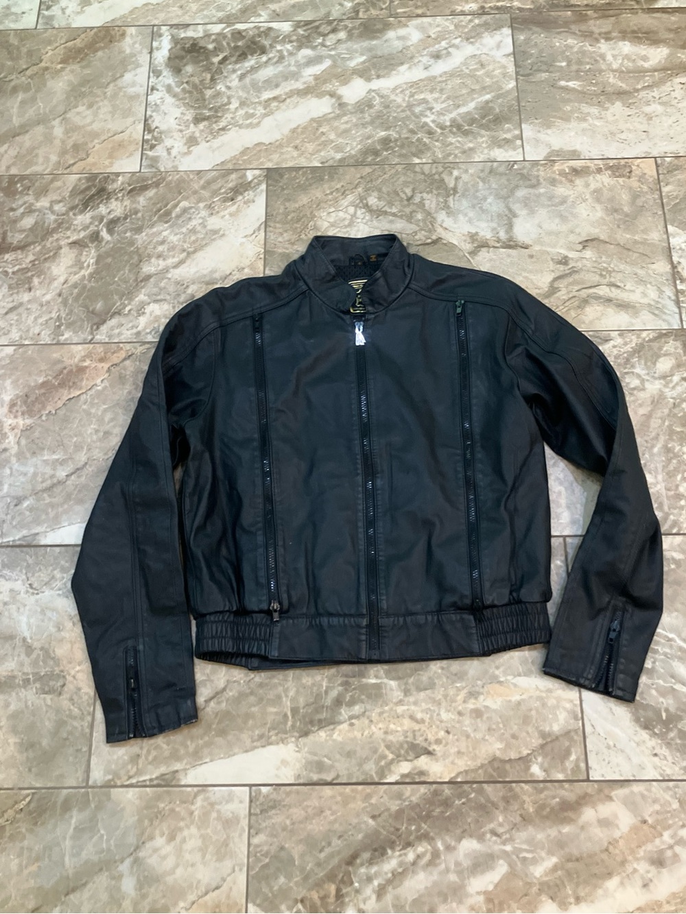 Vintage 90’s Hein Gericke Black Leather Motorcycle Jacket Coat 40 Medium